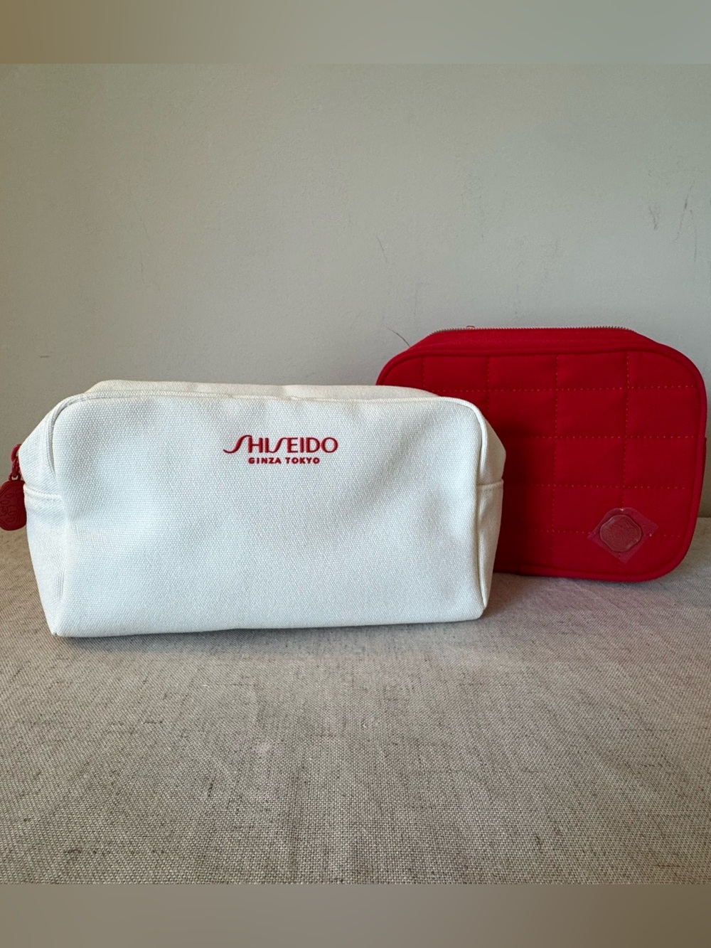 New Set of 2 - Shiseido Cosmetic Pouches
